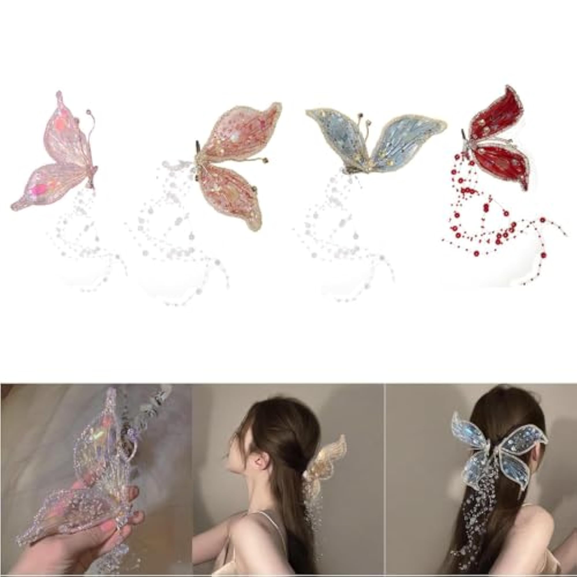 Women's Wing Hair Clip for Stage Performance