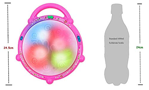 Image of Famous Quality Colorful 3D Musical Flash Drum with Lights Toys for Kids, Music Baby Toy for ‎3 Years and up, Multicolour