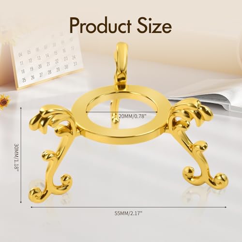 Dirvcp 10-Pack Gold Crystal Ball Stands, 40-80mm by Dirvcp - Used condition - Image 2