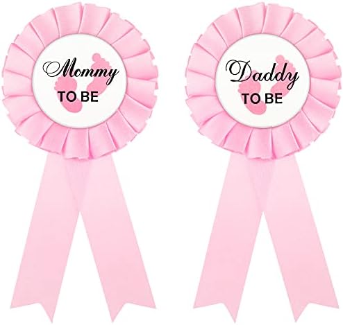 Hicarer 75 Pcs Gender Reveal Button Pins Team Boy or Girl