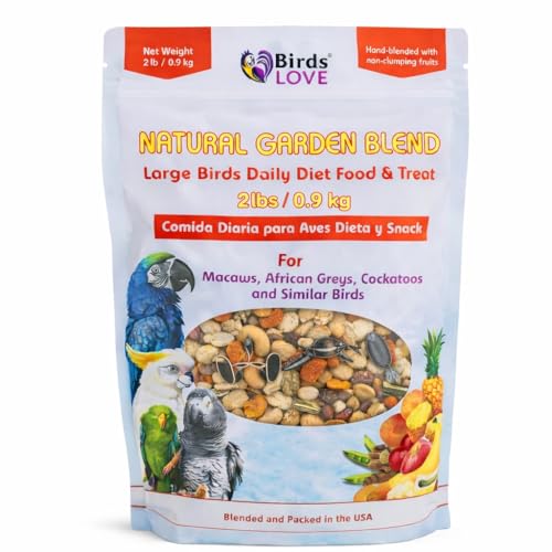 Birds LOVE All Natural Garden Blend Bird Food for Parrots
