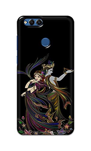 Image of Lord Radha and Krishna Hard Back Case Cover for Honor 7X, Huawei Mate SE, BND-L21, BND-L22, BND-L24, BND-L34, BND-AL10 Back Cover -(J5) VNS2223