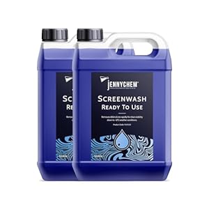 Jennychem Ready Mixed Screenwash Windscreen Fluid 10L. All Seasons with -6°C Antifreeze Windscreen Wash Protection. Screenwash Ready To Use Car Windscreen Wash with Streak Free Finish 10L