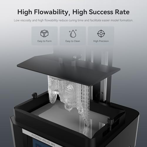 Image of ANYCUBIC ABS-Like Resin Pro 2, Upgraded 8K 3D Printer Resin with Enhanced Strength and Toughness, High Precision, Low Odor, Wide Compatibility for All LCD 3D Printers (Clear, 1kg)
