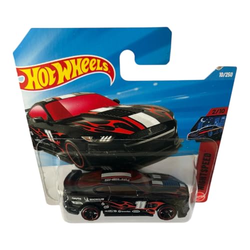 Image of Hot Wheels 2020 Ford Mustang Shelby GT500 [Black] Night Speed 2 /10, 10 /250-1:64 Scale Diecast Toy Vehicle