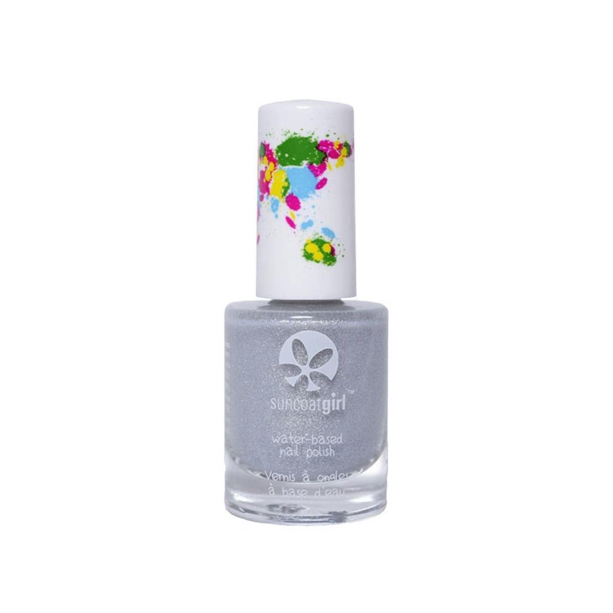 Suncoat Products inc Suncoat Products Inc. Water-Based Peelable Nail Polish For Kids Starlight Silver