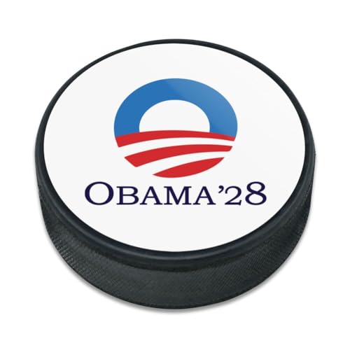 GRAPHICS & MORE Obama 2028 Circle Ice Hockey Puck