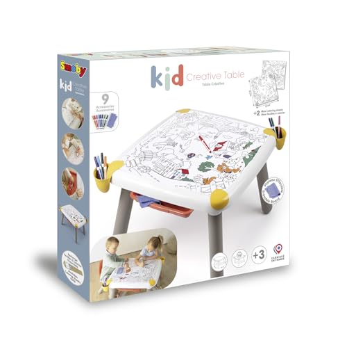 Table de dessin effaçable Smoby Kid Table pour enfant dès 3 ans