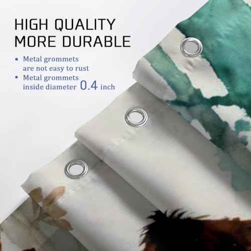 Rideau de douche lavable bleu pour stopper les éclaboussures au sol