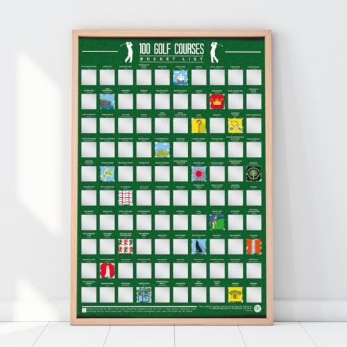 La Mejor Lista de Travel republic para comprar hoy. 33 Gift Republic - Póster de 100 Campos de Golf