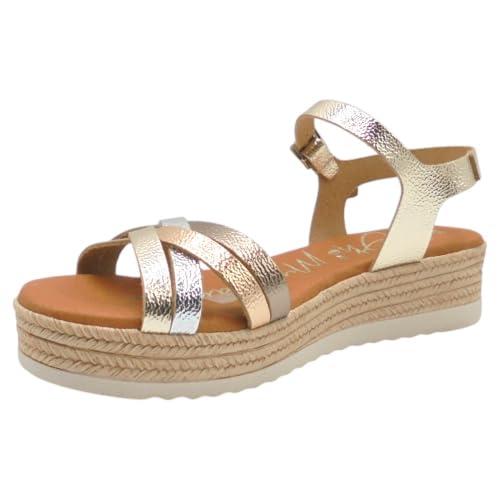 Oh! My Sandals - 6010 Zara Sandalias de Mujer cómodas con Plataforma Ligera y Plantilla Gel, Fabricadas en españa para: Mujer