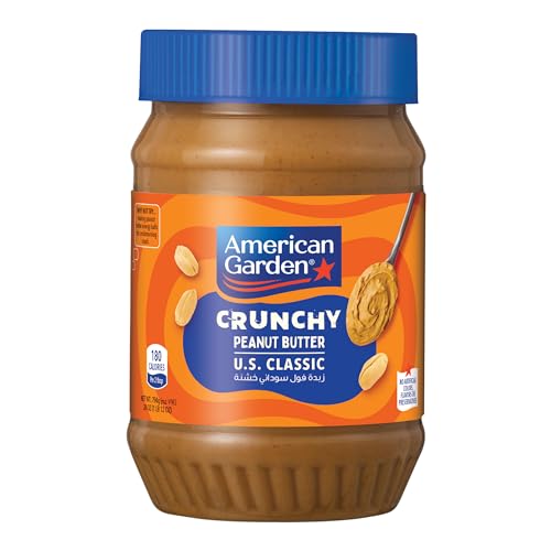 American Garden Crunchy Peanut Butter Vegan Gluten Free 794g