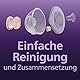 Philips AVENT freihändige Brusthauben (28 mm) und Einsätze (26 mm) für elektrische Milchpumpen und einzigartige SkinSense Brusthauben, kompatibel mit den freihändigen Auffangbechern, SCF552/11