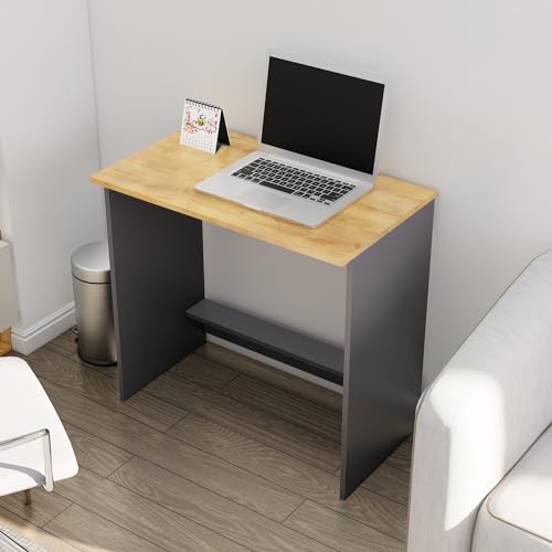 Image of Bniture Wooden Study Table for Home | Engineered Wood Laptop Study Table | Multi Purpose Office Desk for Laptop, Computer, Writing | Table for Study, Workstation Home & Office, Slate Grey & Giant Wood