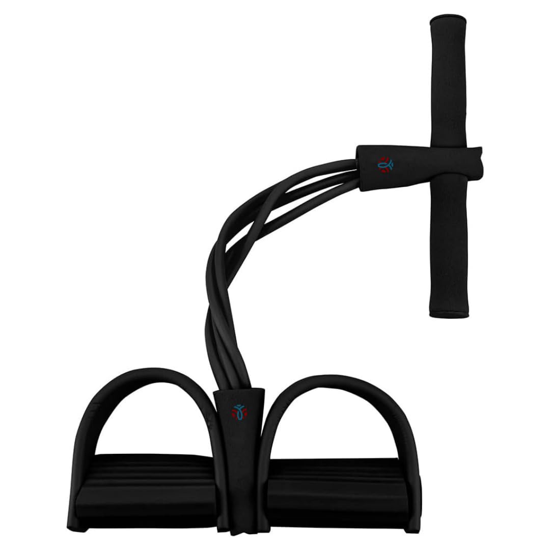 Athlian Rubber Tummy Trimmer for Men & Women, Heavy-Duty Rubber for Effective Core Training, Full-Body Exercise, Tummy Trimmer Exercise Equipment, Black-image-0