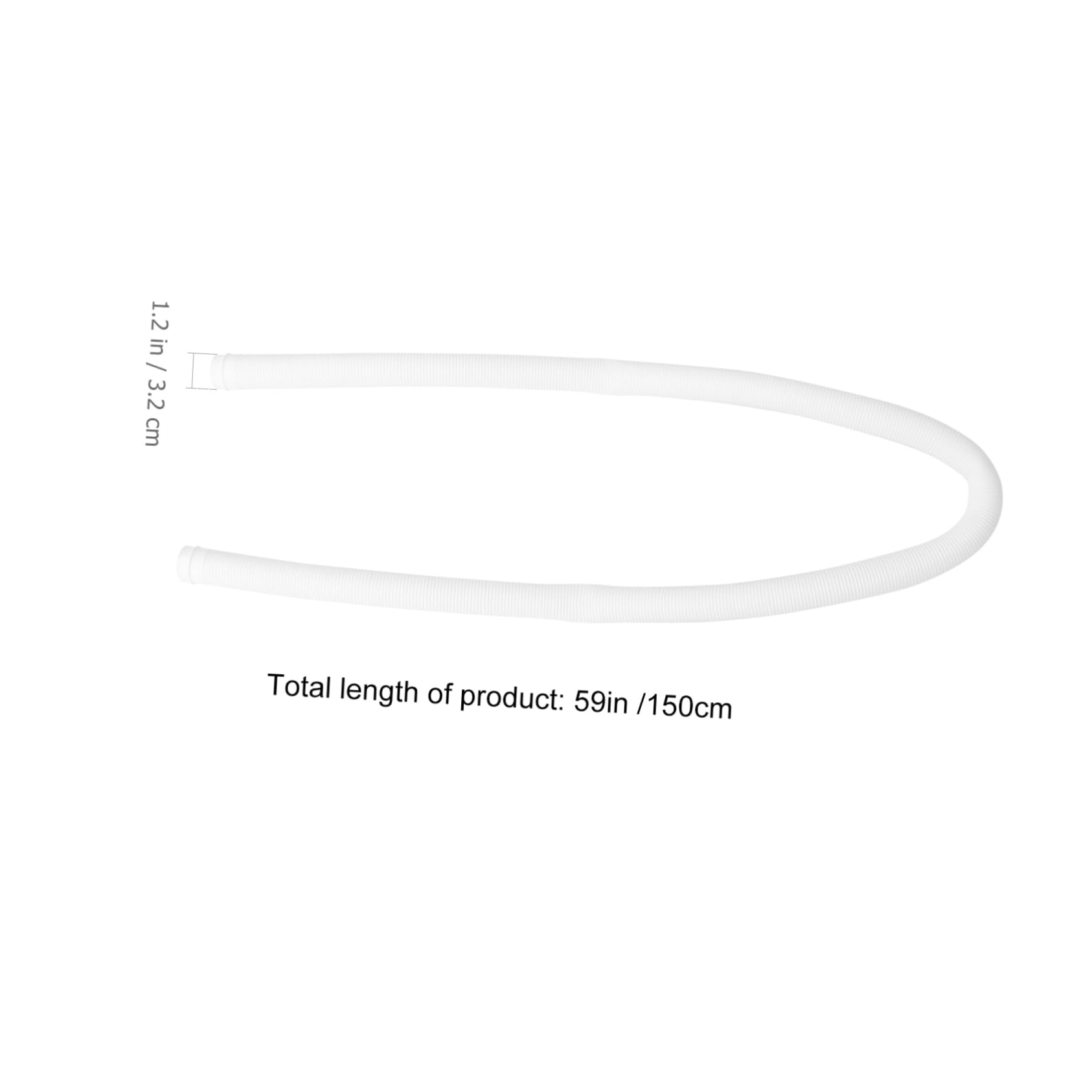 OFFSCH Swimming Pool Replacement Hose Pool Pump Filter Hose Retractable Length Adjustable Buckle