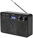 Produktbild DAB/DAB Plus/FM Radio Batteriebetrieben mit Stereo-Lautsprecher, DAB+ Radio mit Dual-Wecker, Schlaftimer, LCD-Display, Tragbares Digitalradio Netz- und Batteriebetrieb