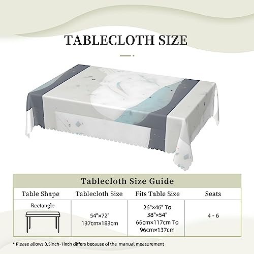 Nappe en dentelle bleue et blanche réutilisable pour table de restaurant - 7