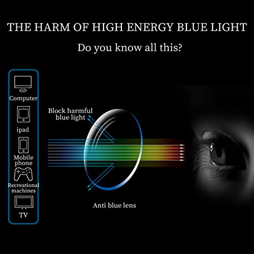 Image of LJCZKA Half Rimless Blue Light Blocking Glasses Women Men Fresh Rectangle Computer Business Glasses