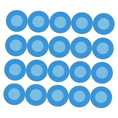 VILLFUL Silicone Head Covers 20 Pack Blue Nurse Replacement Covers Accessories