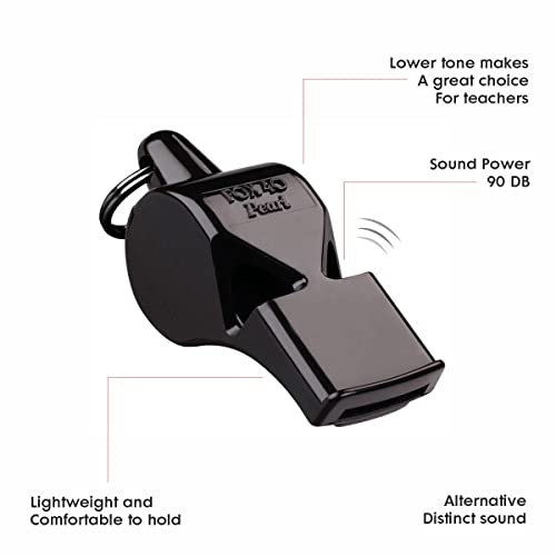 Fox 40 Pearl Official Whistle (Black)