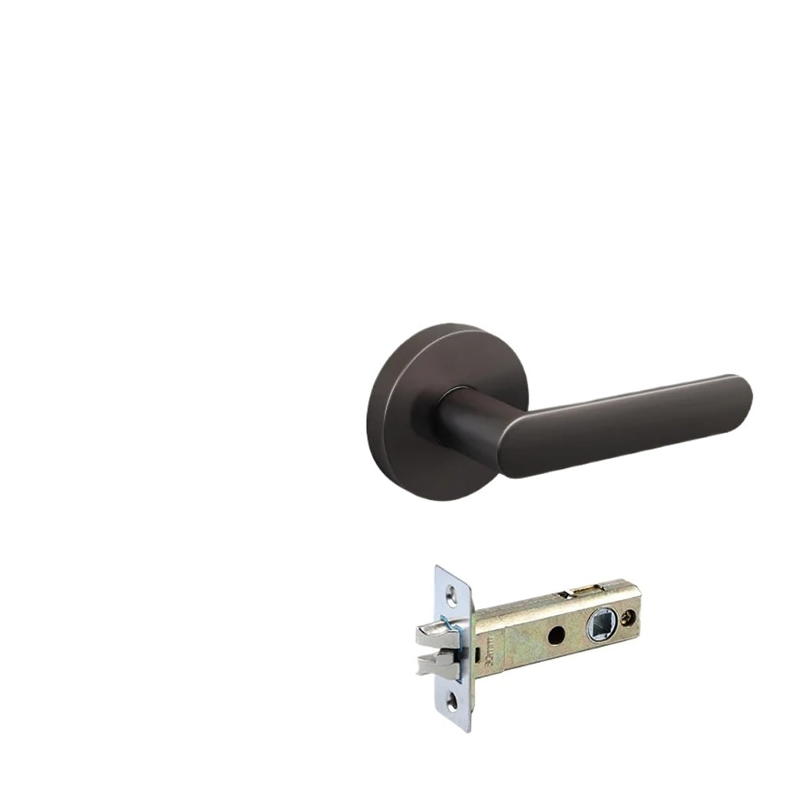 Sjloynwq Gun Gray 60 Bathroom Ball Door Lock Round Keyless