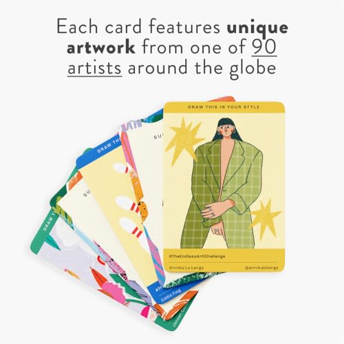 The Endless Art Challenge Card Deck: 90 Creativity Prompt Cards (Overall 25,000 Combinations!) for Never-Ending Art Inspiration (Gift for Creatives) - Image 5
