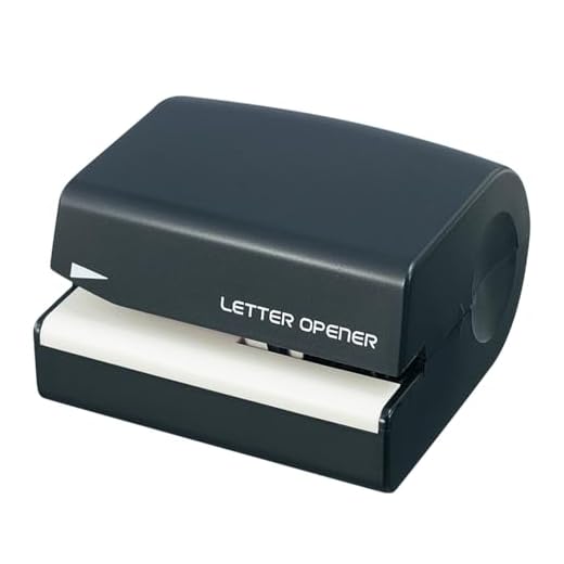 Plus OL-001 35-131 Letter Opener, Battery Operated, Black