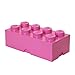Produktbild LEGO Aufbewahrungsstein, 8 Noppen, Stapelbare Aufbewahrungsbox, 12 l, rosa