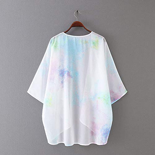 Image of CASURESS Women's Cardigan-Sheer Kimono Loose Summer Floral Print Cover Ups
