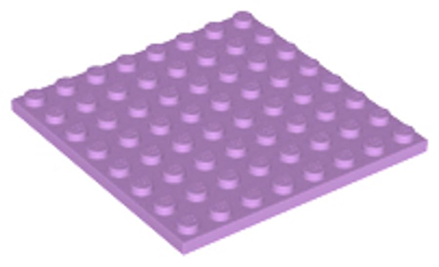 LEGO Building Plate, 8 x 8 Studs, Part 41539 (Medium Lavender, 1, Plates), Multicoloured, Standard