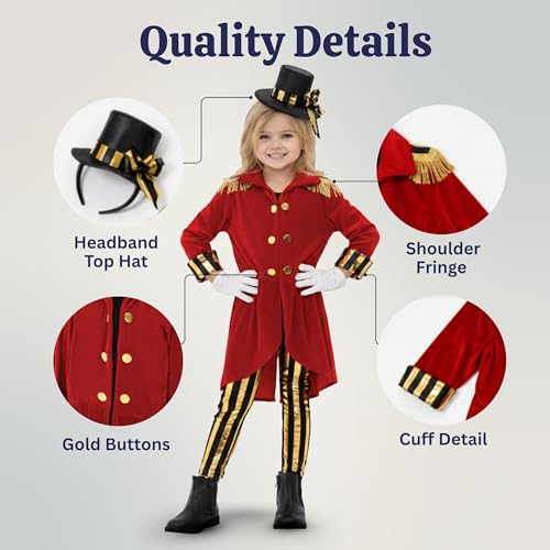 Disfraz Completo Anfitriona de Circo para Niñas miniatura 3