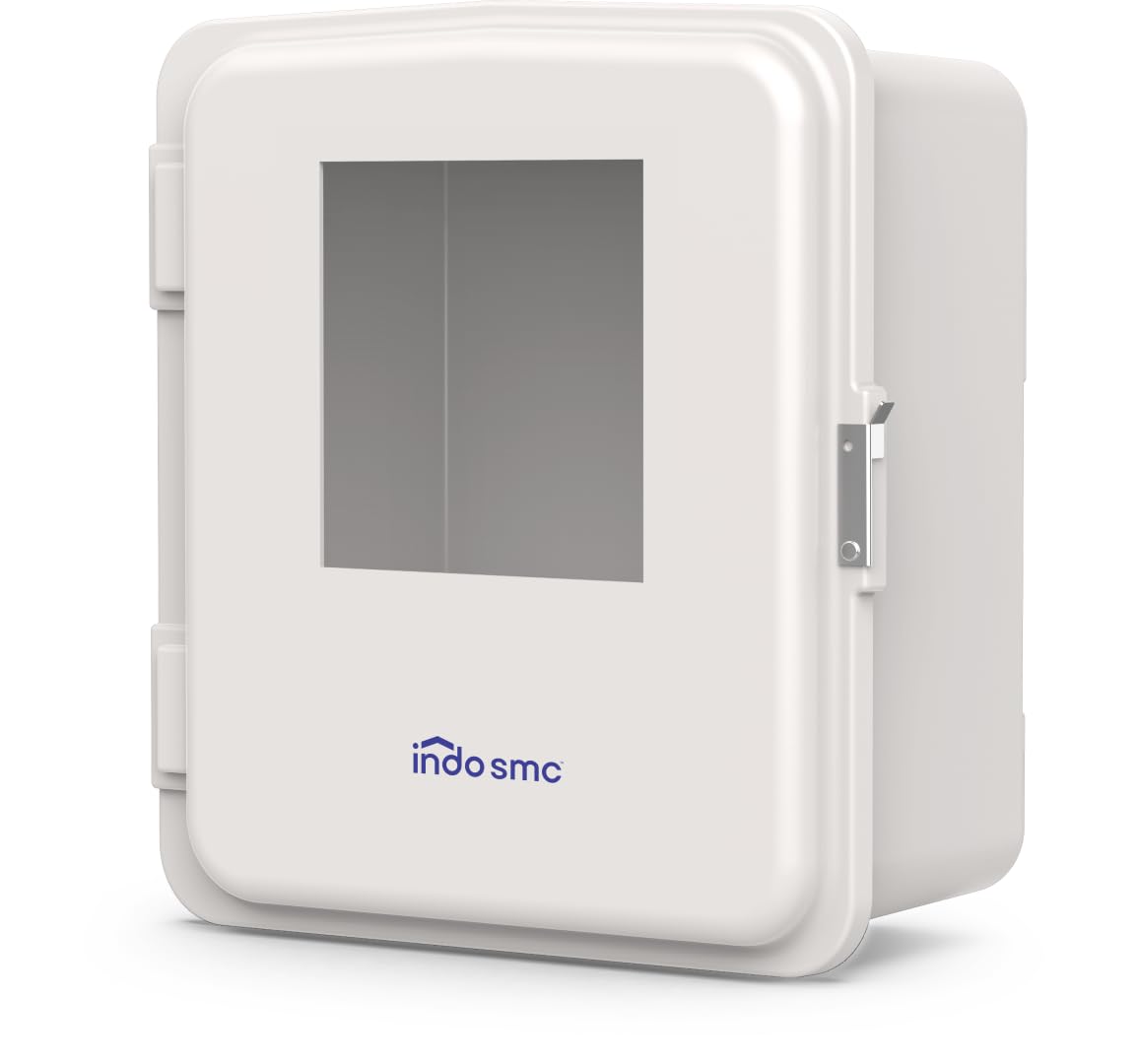 Outdoor Electrical Meter Box with Viewing Window | Weatherproof ABS Plastic Meter Enclosure Box with Lockable Hinged Door | Waterproof Electrical Meter Cabinet for Energy Meter, MCB model MB 2522-image-4