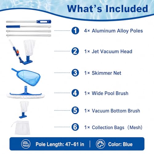 KKZACONL Pool Cleaning Kit for Above Ground Pools by KKZACONL - Image 6