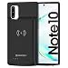 NEWDERY Galaxy Note 10 Battery Case, 5200mAh Wireless Charging Case Rechargeable Extended Charger Case with Full Protection Portable Power Bank Backup Charger Case for Samsung Galaxy Note 10