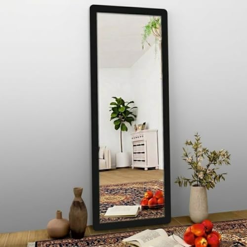 Image of Creative Arts n Frames 45X150 CM Full Length Dressing Chevel Long Strong Framed HD Mirror for Bedroom Living Room Home Office (Classic Black 18x60 inch Full Length Framed Rectangle HD Mirror)