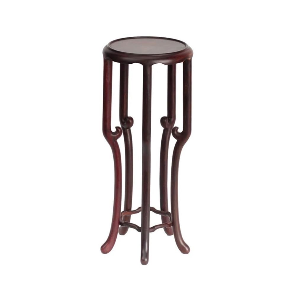 ZENY896V Home Circular Stool Rosewood Display Stand, Teapot Vase Bonsai Base for Home Office Decoration Decor