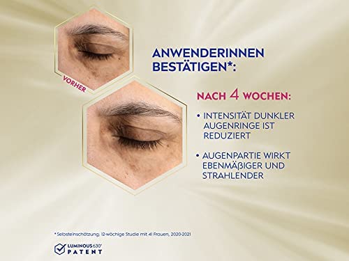 NIVEA Cellular Luminous 630 Anti-Pigmentflecken Augenpflege (15 ml), Anti-Age Augencreme gegen Augenringe, feuchtigkeitsspendende Augencreme mit Hyaluron und Koffein