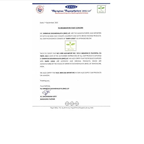 Satya Incense Gift Collection – Handcrafted Assorted Incense Sticks for Meditation, Relaxation & Yoga – 15 g Each (Pack of 7, Floral)