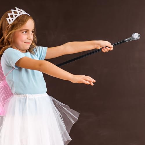 SAFIGLE Claw Walking Canes Halloween Costumes Claw Orb Wands Wizard Walking Stick Staff Photo Prop Accessory Decorations Silver - Image 4