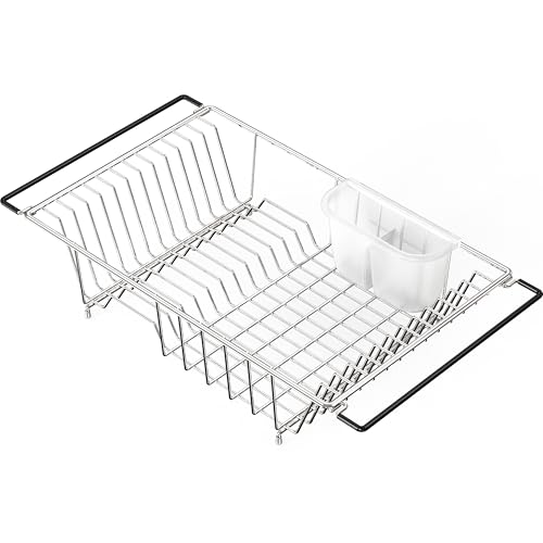 Simple Houseware CO-21B-H Large Over Sink Counter Top Dish Drainer Drying Rack thumb #8