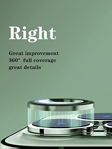 Image of Compatible for I Phone 13 pro Camera Lens ring camera Protector Camera lens ring protector for i phone 13 pro max (GREEN)
