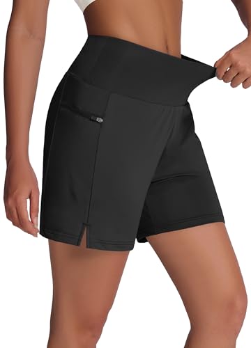 MIVEI Women's 5' Swim Shorts Black