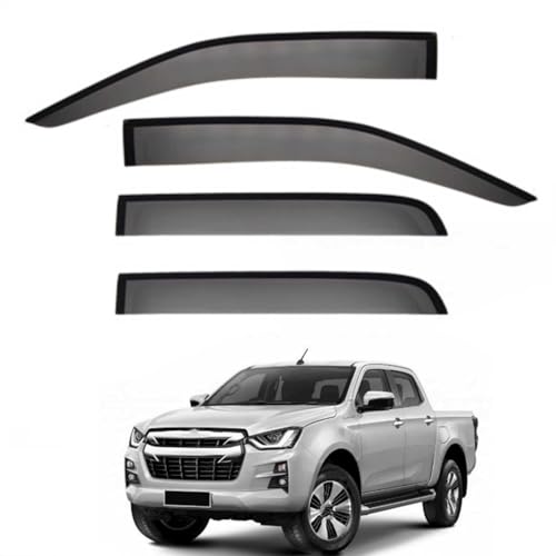 Window Visors Rain Guards for Isuzu D-MAX Pickup Truck MK3-RG 2021-2023