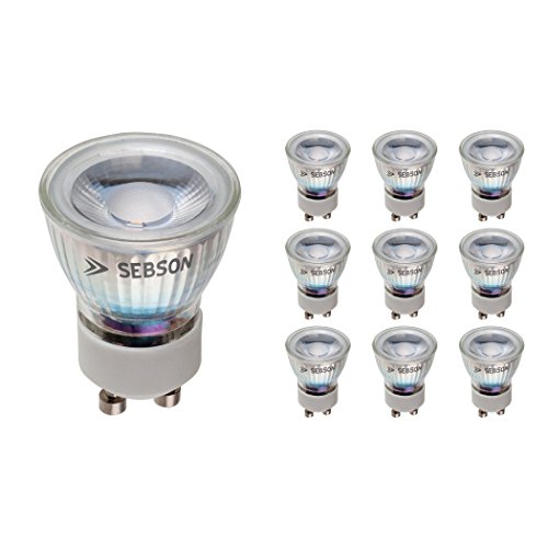 Ampoule LED GU10 3W 230V lot de 10 spots de 35mm non dimmable