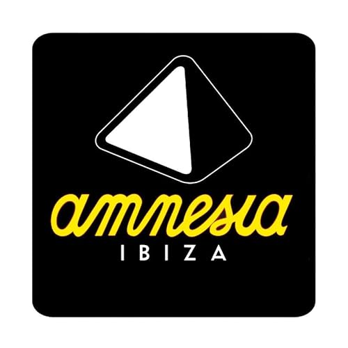 Amnesia Ibiza – Targa da parete in latta colorata vintage retrò, grande, quadrata, 20 x 20 cm, per pub, capannone, bar, grotta, casa, camera da letto, ufficio, cucina, regalo in metallo