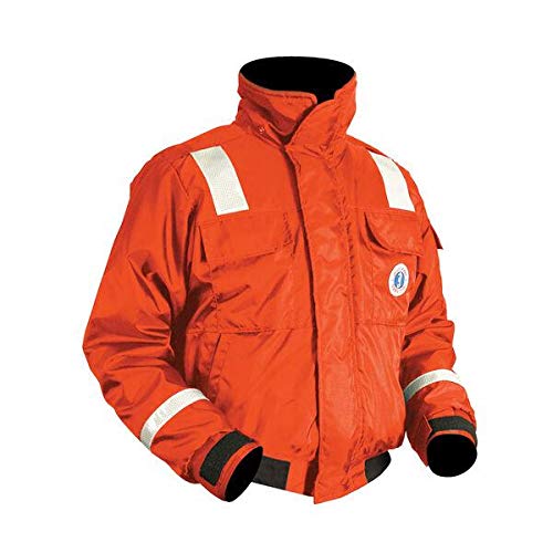 Mustang Survival - Classic Flotation Coat (Orange-M) - Harmonized Level 70 Approval, Full Length Storm Flap, Adjustable Wrist Seals, Adjustable Waist Belt Mustang Survival - Classic Flotation Coat (Orange-M) - Harmonized Level 70 Approval, Full Length Storm Flap, Adjustable Wrist Seals, Adjustable Waist Belt