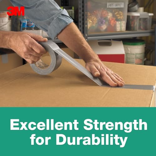 Image of 3M Duct Tape, 1.88 in x 60 yd, Multi-Use Tape With Strong Adhesive to Create a Secure Bond, Excellent Strength For Durability, Waterproof Backing For Longer Lasting Repairs, 1 Roll (2960-A)