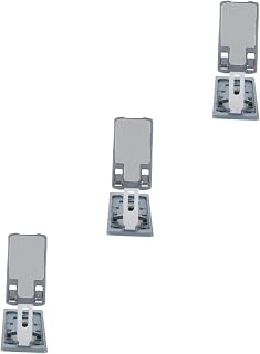 Hemobllo 3Pcs Suporte Para Telefone Móvel Suporte Para Tablet Base Ajustável Suporte Para Telefone Suporte De Metal Para Telefone Suporte De Mesa Dock Para Telefone Rack De Armazenamento