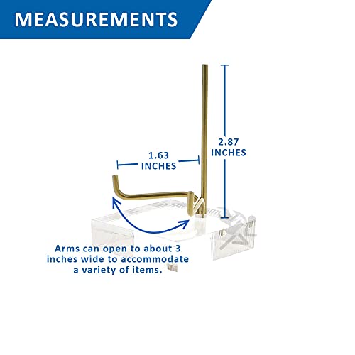 Onfireguy 3-1/2" Adjustable Metal Arm Display Stand Easel With Acrylic Base #TOP2
